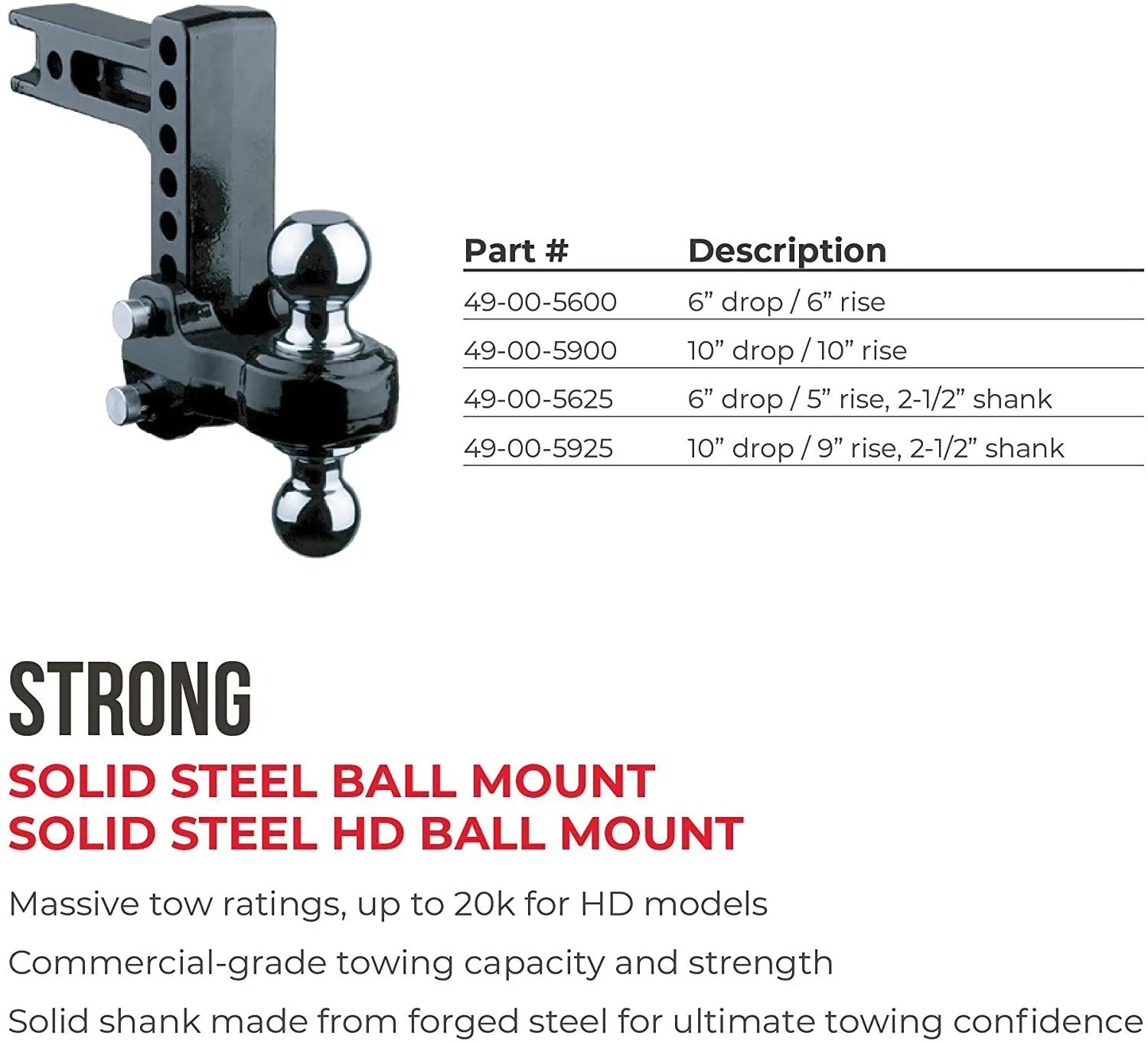 Flash 6In drop Solid Steel 2.